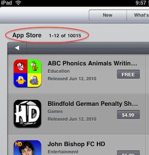 �O����(y��ng)���̵ꔵ(sh��)��(j��)�@ʾ��iPad��(y��ng)���ѽ�(j��ng)ͻ��1�f��(g��)